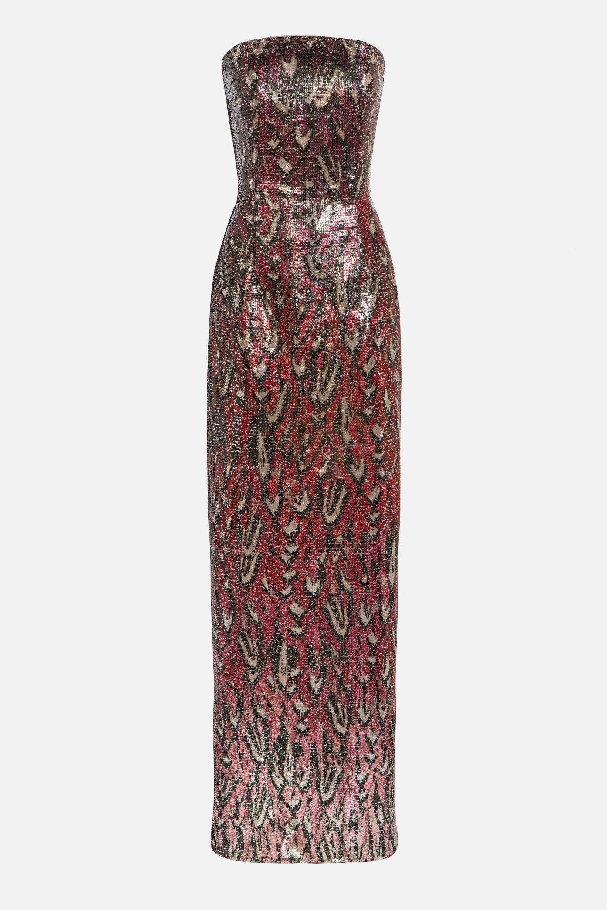 Turenne Dress Plumarie Fuchsia Feather Turenne Dress Plumarie Fuchsia Feather