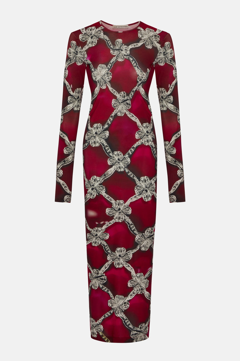 Dionne Dress Plexus Ruby – marykatrantzou