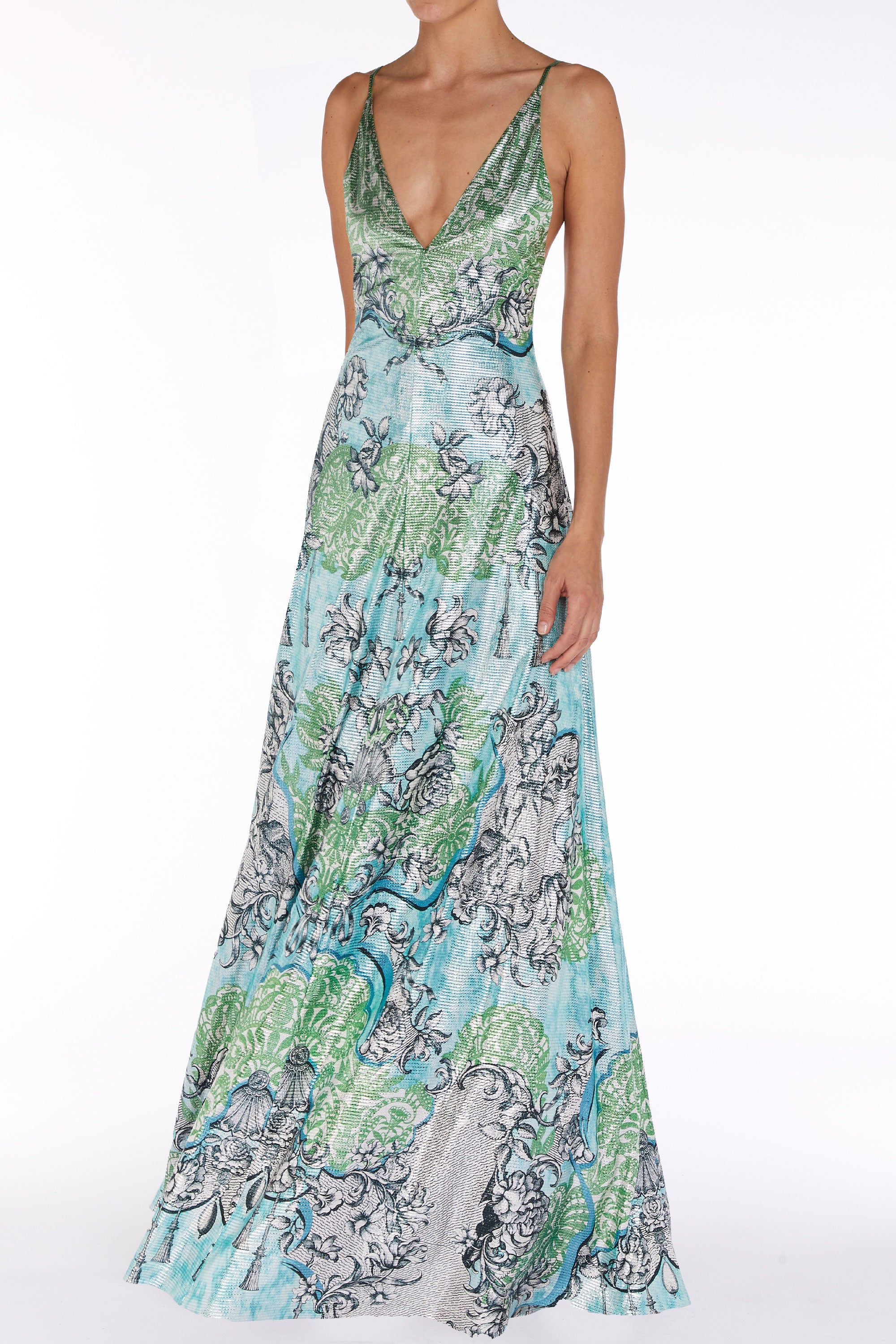 Daria Dress Rocaille Lace Cyan Daria Dress Rocaille Lace Cyan