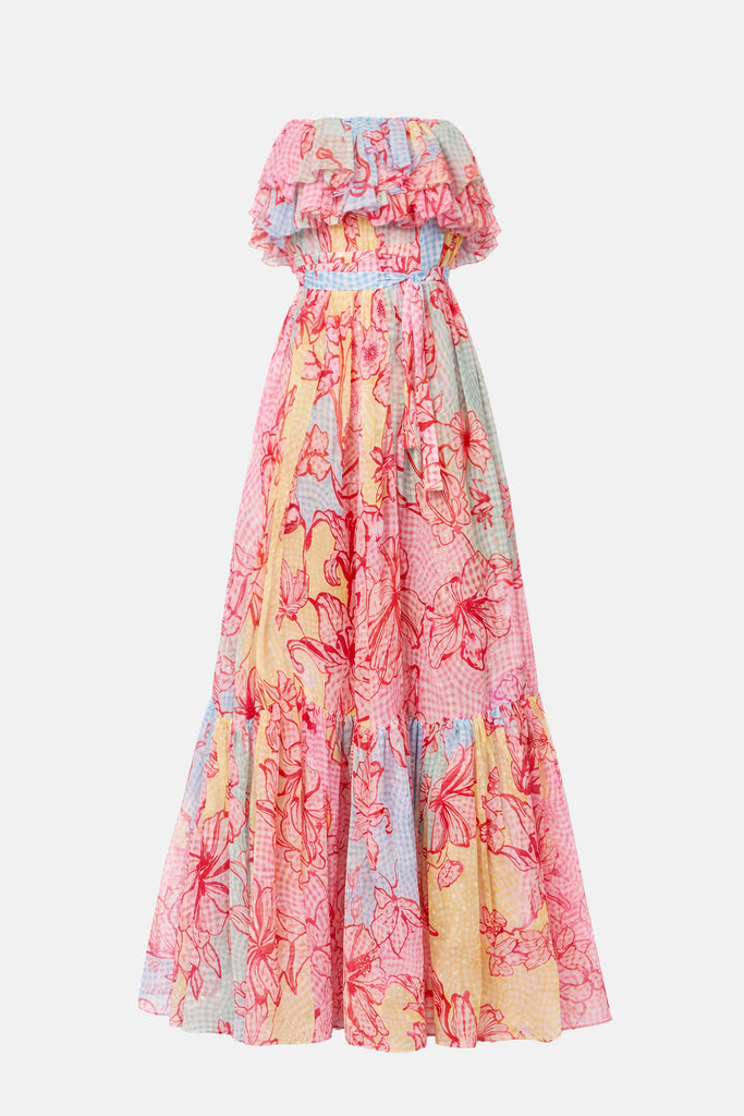 Maxi-jupe Parfumée Mary Katrantzou Nyx - Taille UK14/US10 - Bleue - Neuf Sans étiquettes